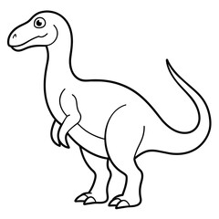 A dinosaur vector art illustration 