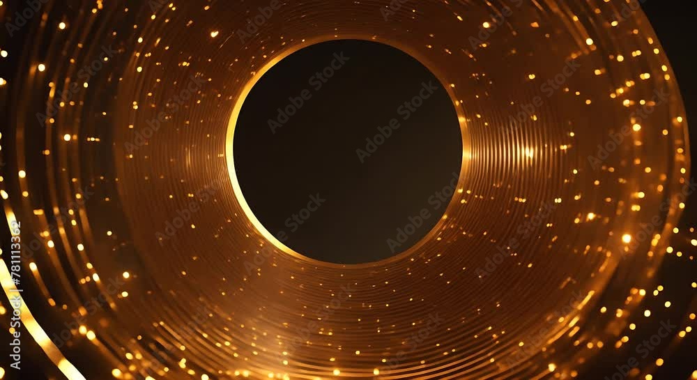 Poster a circular light source emits a unique spiral pattern, creating mesmerizing visual effects as it exp