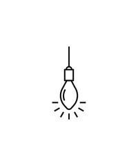 light bulb icon, vector best line icon.