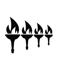torch icon, vector best flat icon.
