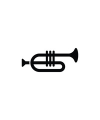 trumpet icon, vector best flat icon.