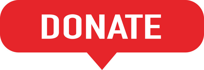 donate speech bubble sign