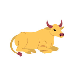 Stylized black sphinx. cartoon vector.