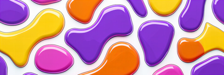 Abstract Colorful Paint Background, Artistic Watercolor Pattern, Creative Brush Strokes Design, Vibrant Illustration