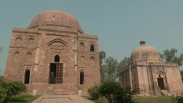 The Dadi Poti Tombs against a clear sky in Hauz Khas, New Delhi