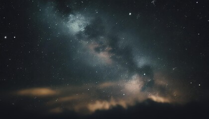 night sky with stars and nebula