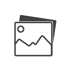 gallery icon icon set, image icon, picture symbol. photo signs. vector illustration. Gallery icon vector sign and symbol isolated on white background, Gallery logo concept . EPS 10