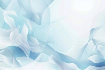 Light blue background with light white and gray geometric shapes - obrazy, fototapety, plakaty