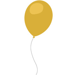 Balloon in cartoon style. Birthday balloon. © Silent Vector