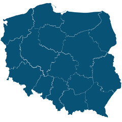 Map of Poland
