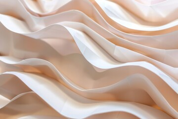 A closeup of an abstract paper sculpture