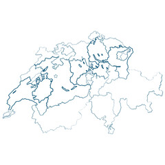 Map of Switzerland