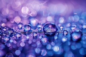 Reflective water droplets - reflective water, sparkling, close-up, purity, nature, freshness, detailed, macro photography