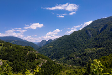 Fototapeta na wymiar Mountain area in South-Western Romania (Domogled)