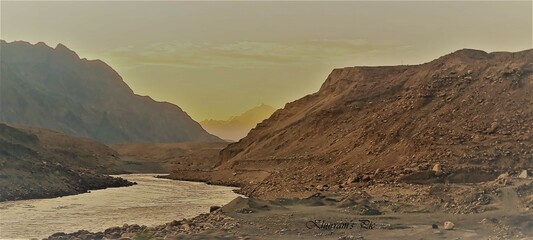 Old River with a small Hill area 