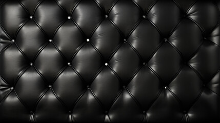 Black leather seat with studs in row down the center of the seat.