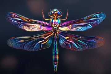 a colorful dragonfly with wings