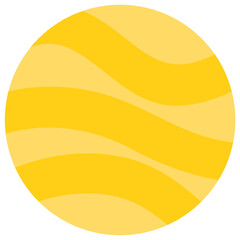 luminous full yellow moon planet