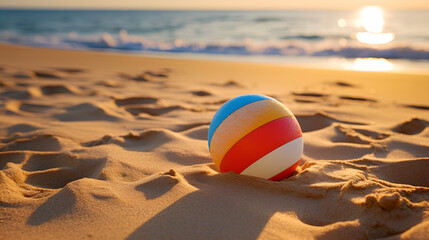 Obraz premium Vibrant and Playful Beach Ball