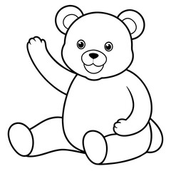 Teddy bear vector illustration