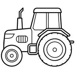 tractor isolated vector illustration