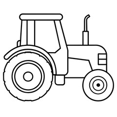 tractor isolated vector illustration