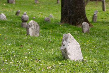 Veliki Park in Sarajevo, an ancient cemetery serving as a solemn memorial to victims of past tragedies. - 781142785