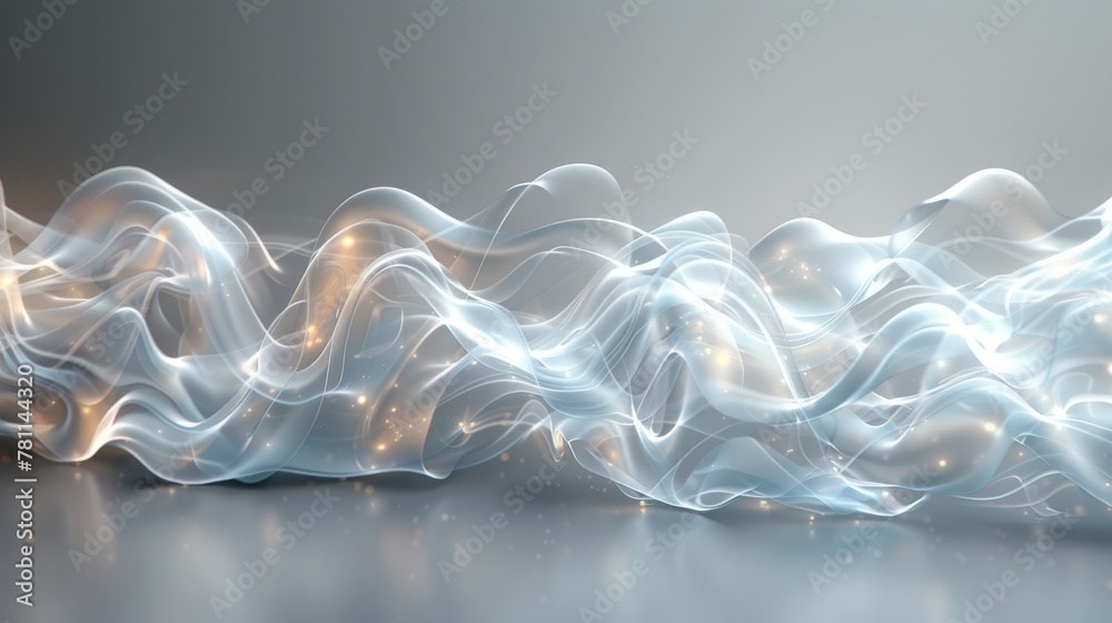 Sticker Modern illustration of a fog or smoke isolated on transparent background. Eps 10.