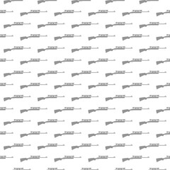 Hunting gun icon isolated seamless pattern on white background