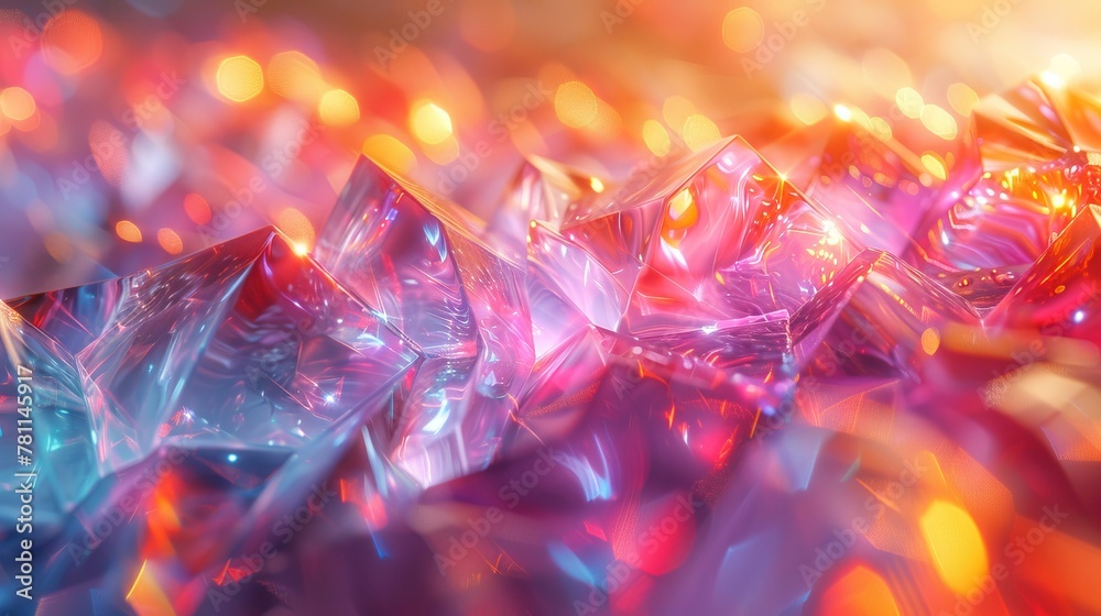 Poster A background with an abstract light refraction effect
