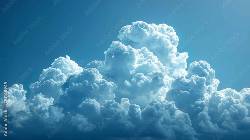 Aufkleber isolated cloud with a transparency effect on a blue background. modern illustration in eps10.
