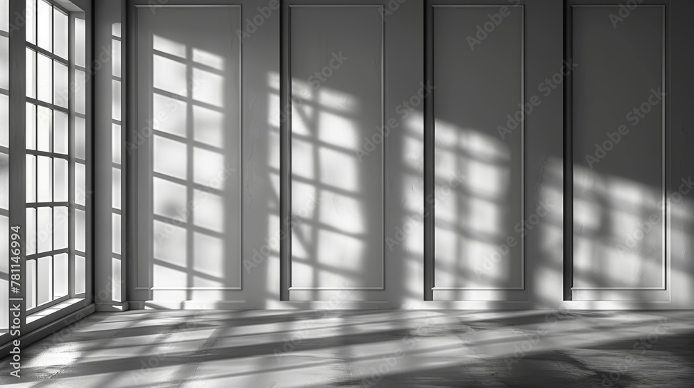 Fototapete isolated overlay blackout effects on transparent background. light from window. modern decorative te