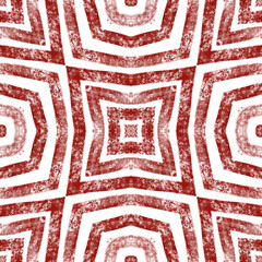 Mosaic seamless pattern. Wine red symmetrical - 781147505