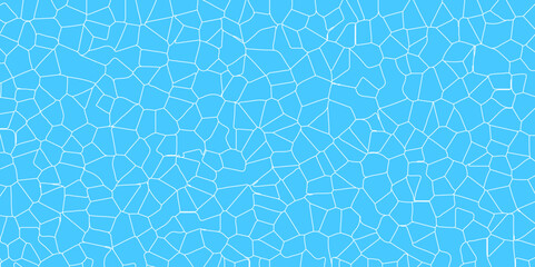 Sky blue broken glass effect swimming pool texture concept vector design background for desktop