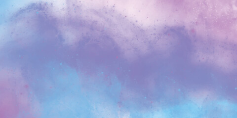 watercolor abstract background. blue purple space background.