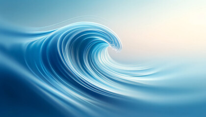 the serene and fluid motion of a wave