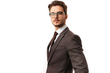 Portrait Photo of a Handsome Businessman, Generative AI