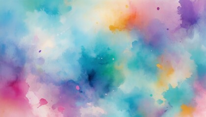Fototapeta na wymiar Abstract watercolor backdrop with a dreamlike blend of pastel hues, suitable for creative projects and graphic designs. AI Generation