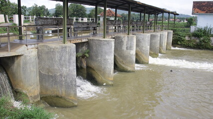 A River With Rapid Water After Rain