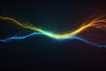 Technology particle abstract background