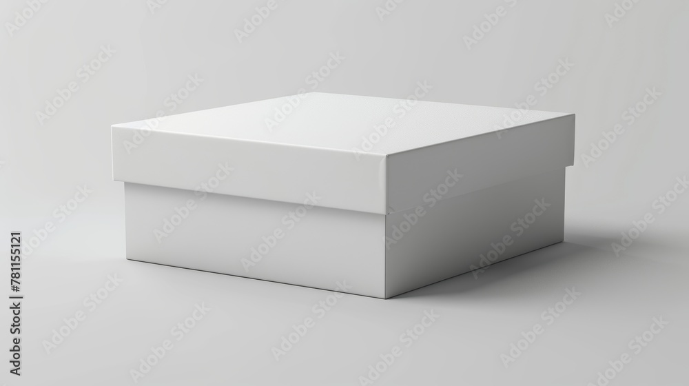 Poster With clipping path, white box isolated