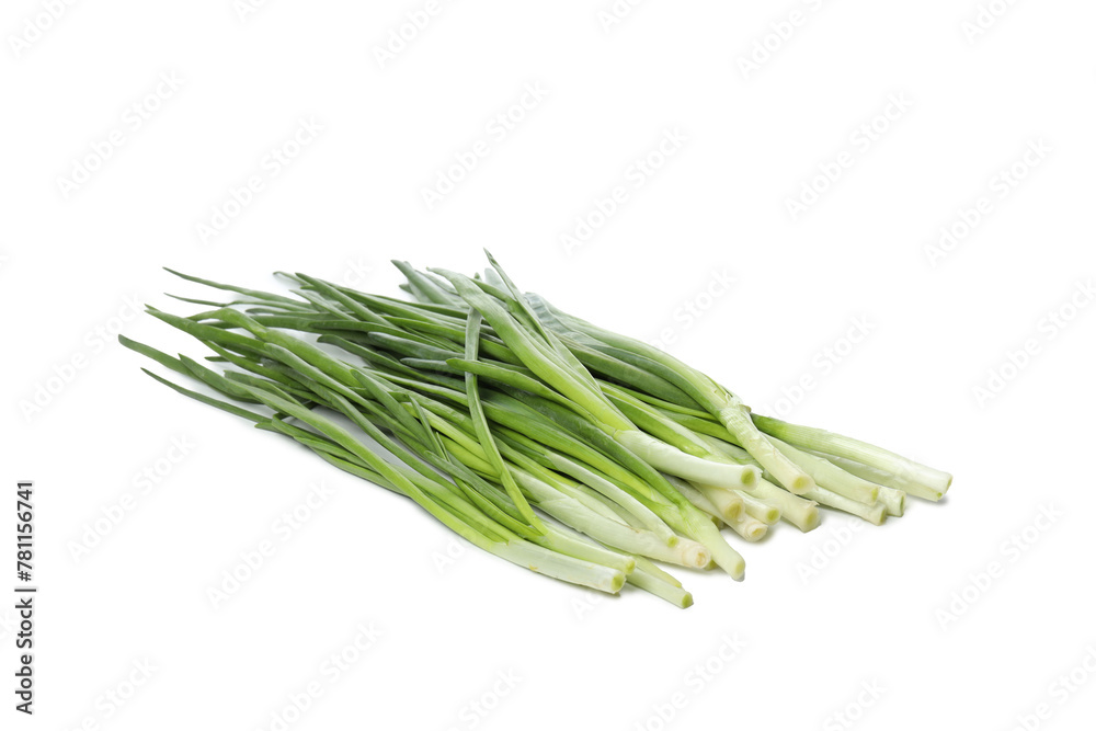 Sticker PNG, Green onion, isolated on white background