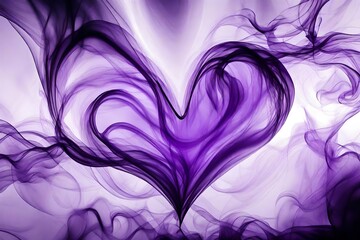 abstract purple heart