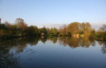 Fototapeta premium Teich bei Hergershausen