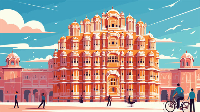 Hawa Mahal is a palace in Jaipur India. It is const