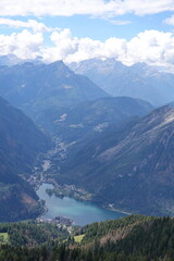 Blick vom Monte Fertazza zum Lago di Alleghe