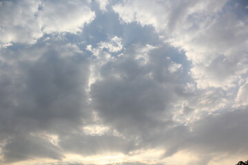 blue sky with clouds