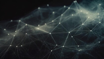 abstract digital background with interconnected lines and dots representing data flow in an online platform generative ai