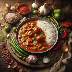 Delicious Indian food Rogan Josh