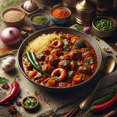 Delicious Indian food Rogan Josh